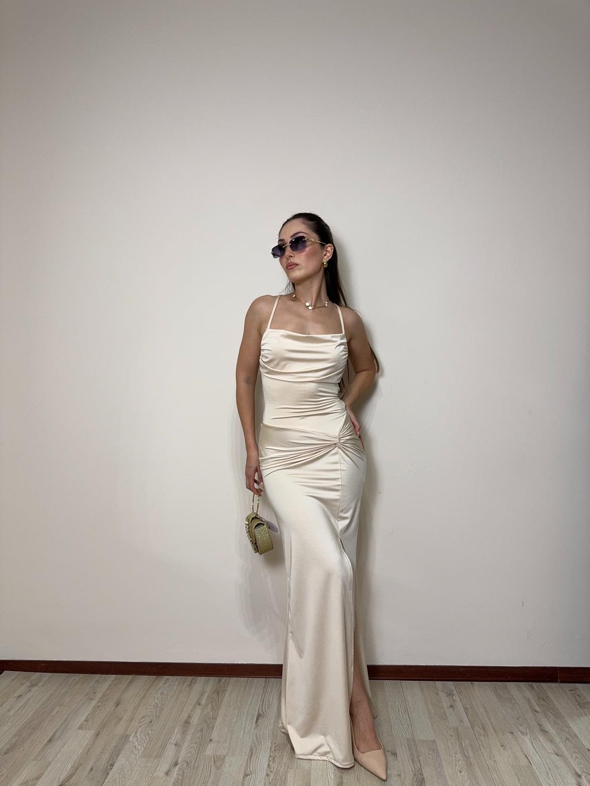 Abito Freya champagne