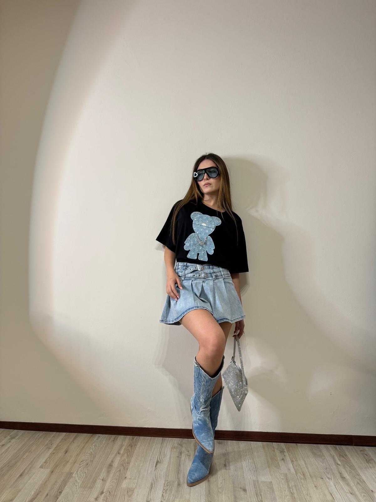 Completo denim orsetto
