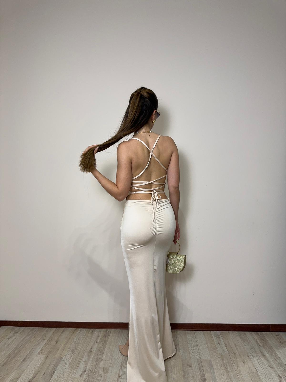 Abito Freya champagne
