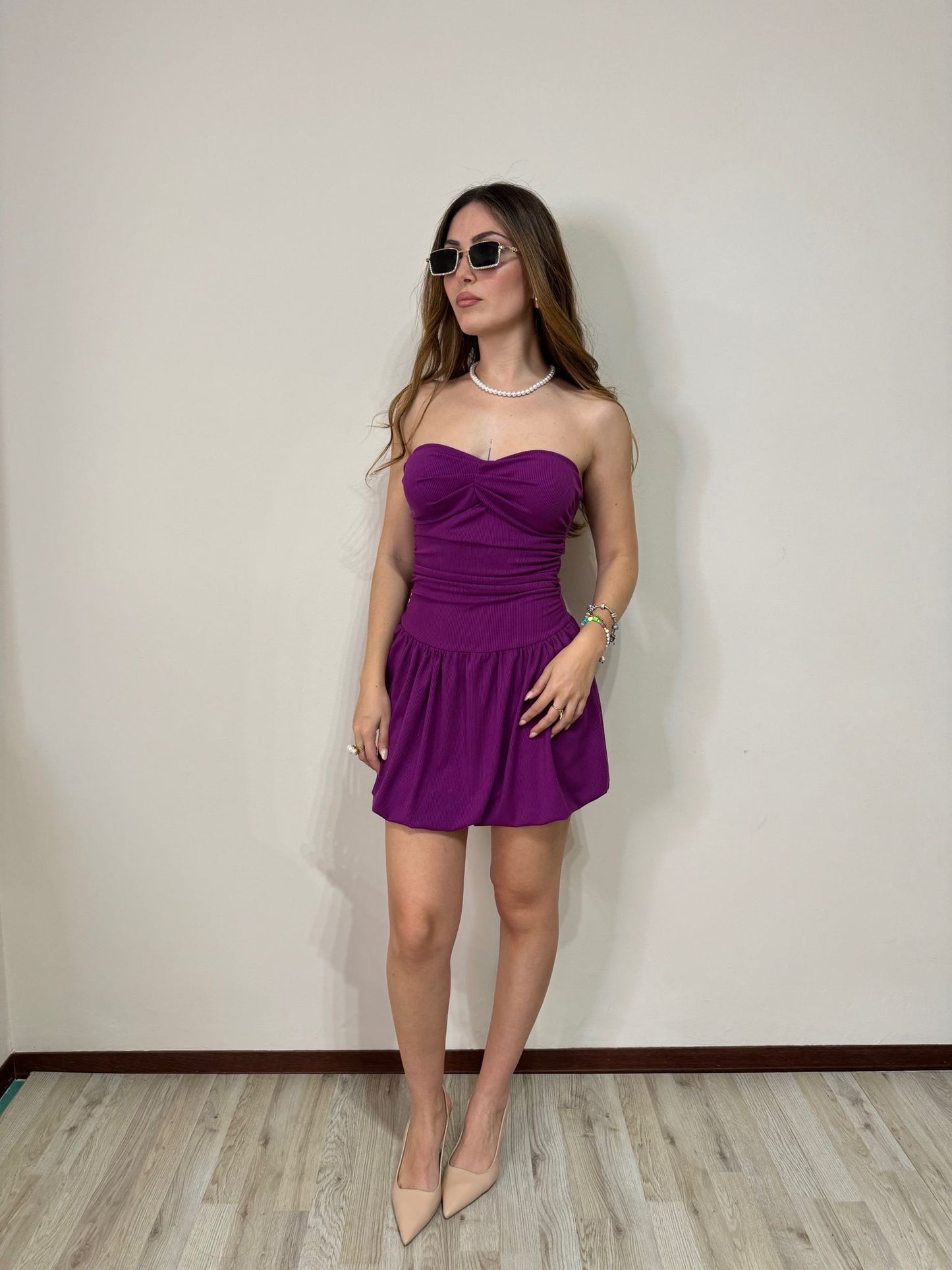 Abito fascia Sofy viola
