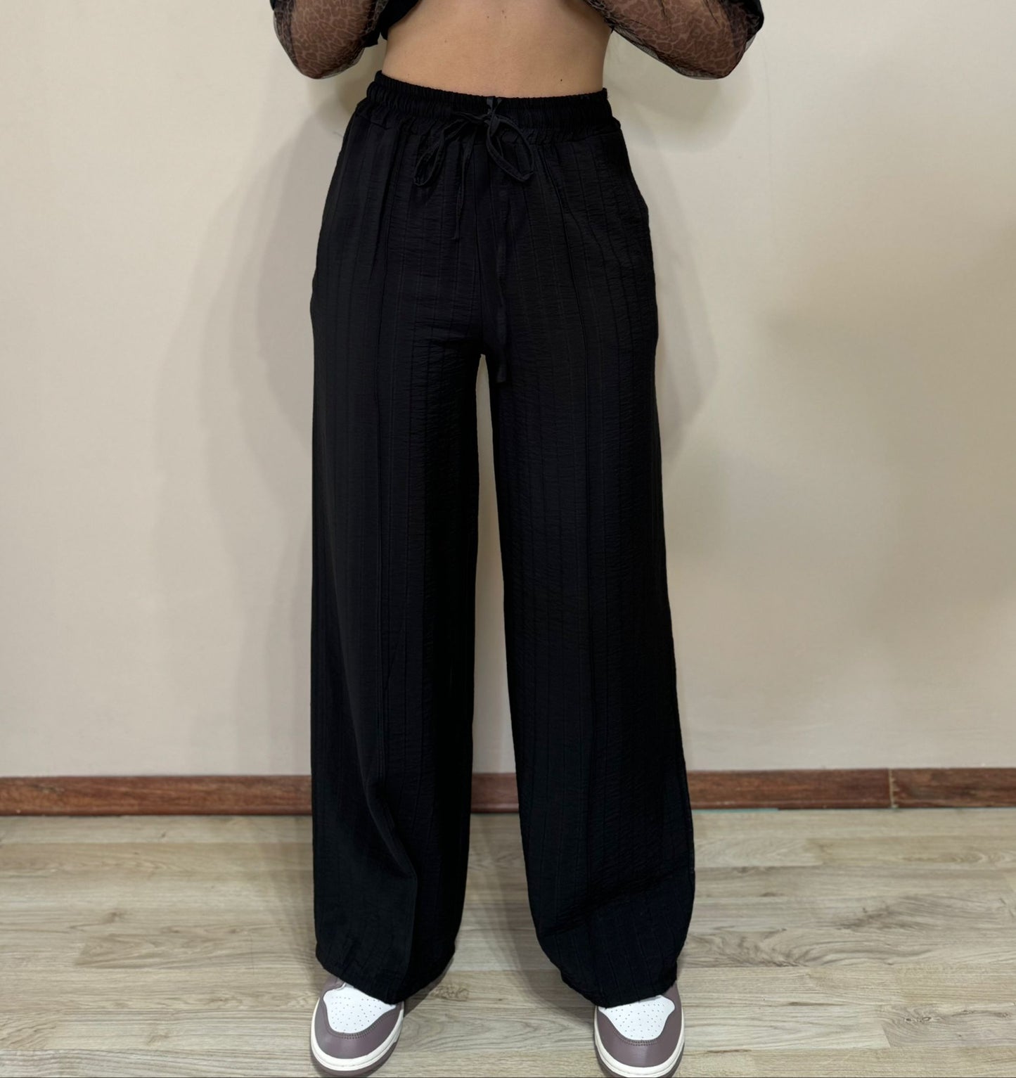 Pantalone morbido nero