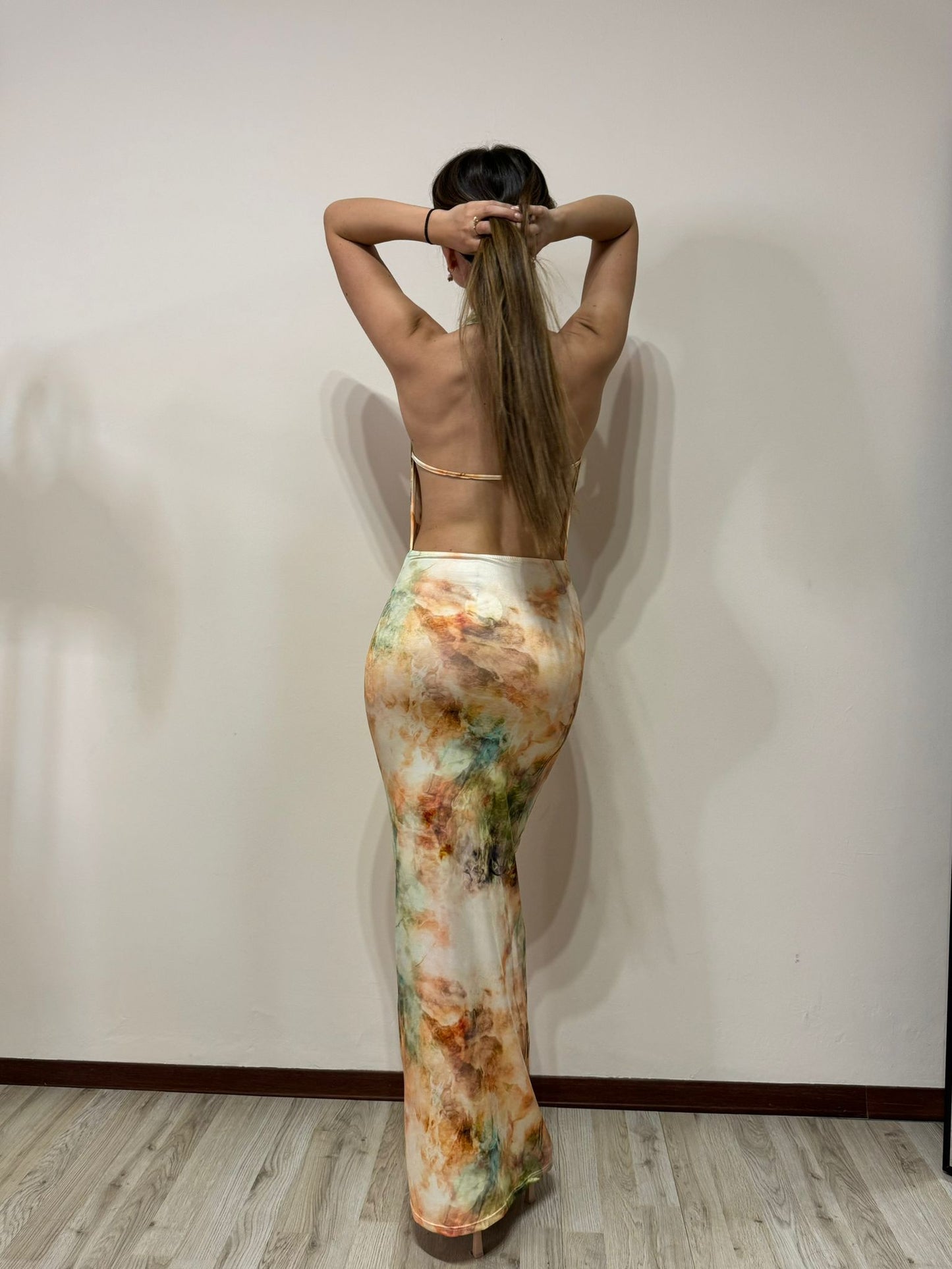 Abito Miranda fantasia verde
