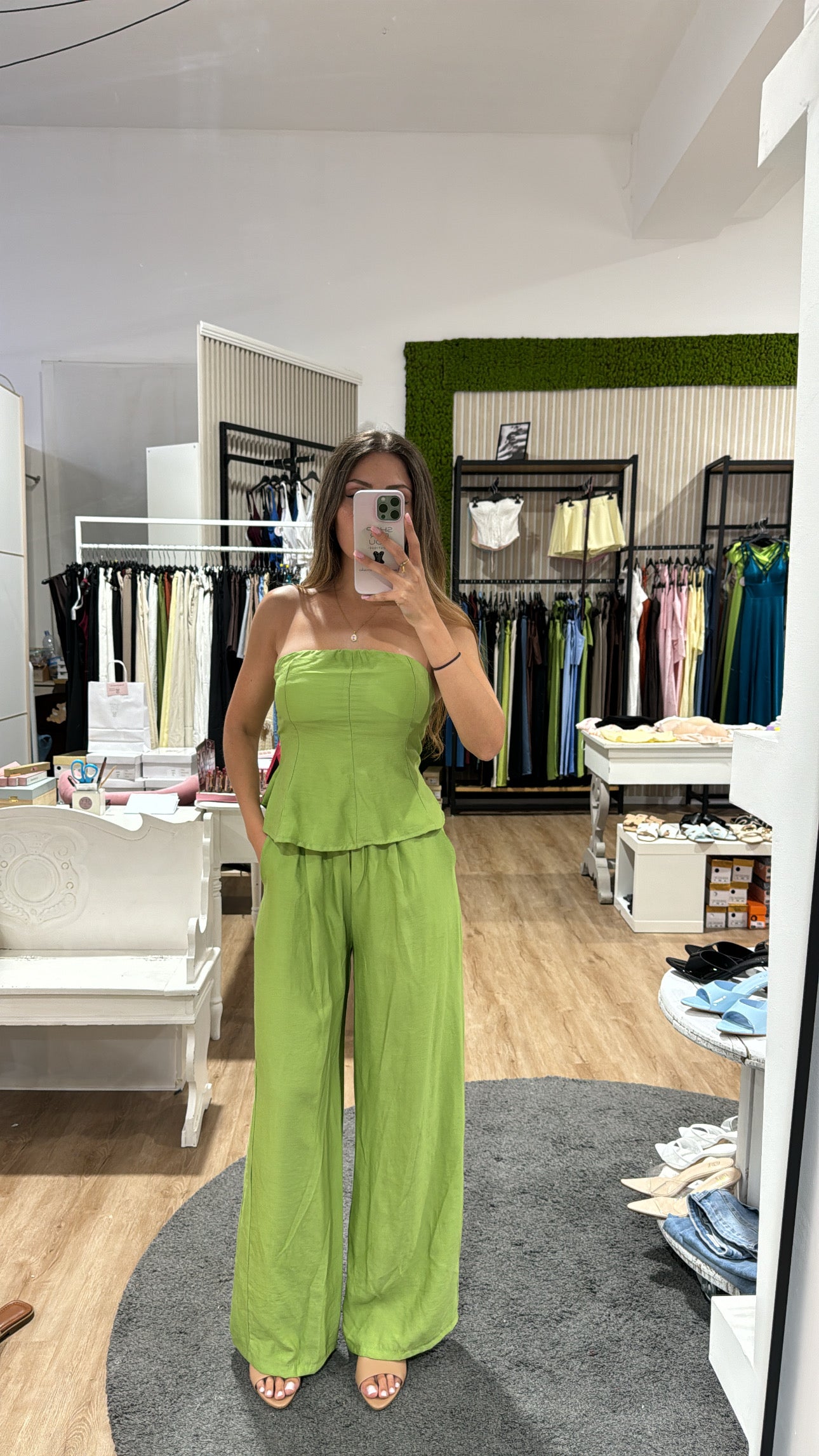 Coordinato Clarissa verde lime