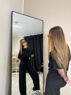 T-shirt con maniche velate leopardate