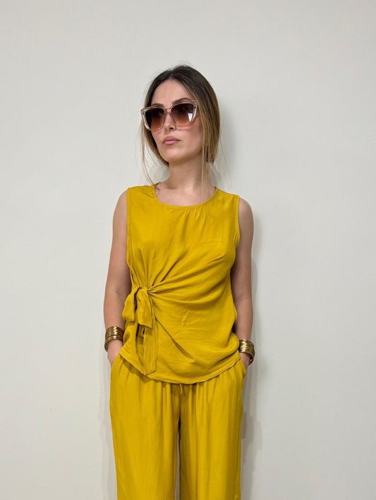 Blusa Letizia senape