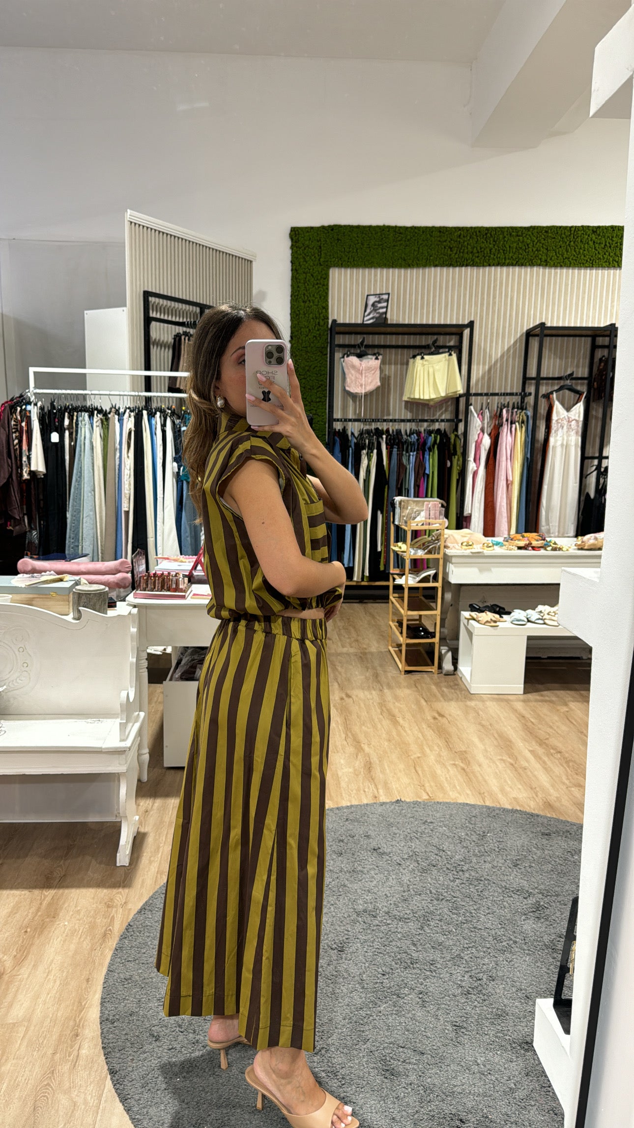 Coordinato Leandra choco/verde oliva