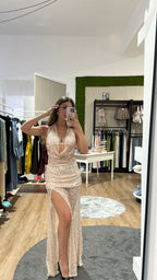 Abito/copricostume Ariel rosa gold
