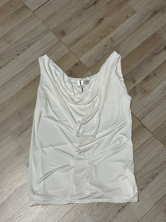 Maglia scollo a boccale bianca