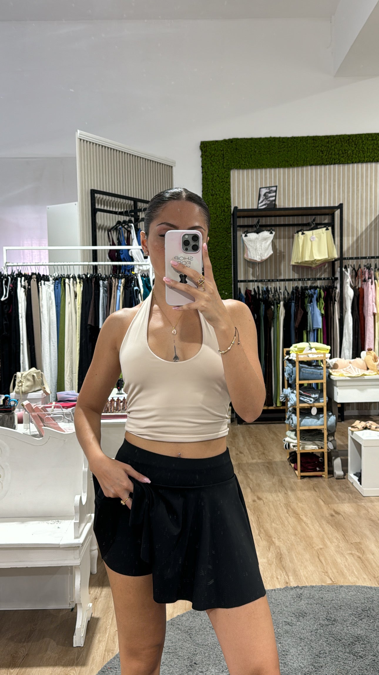 GONNA CON PANTALONCINO BLACK