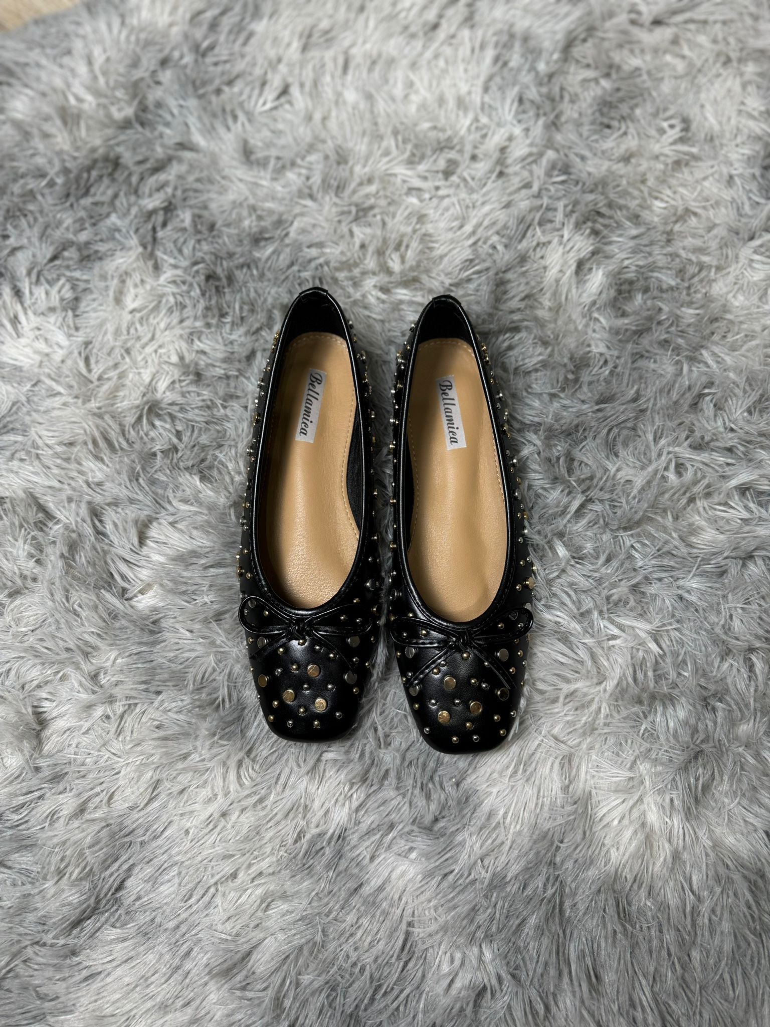 Ballerina con borchie nera