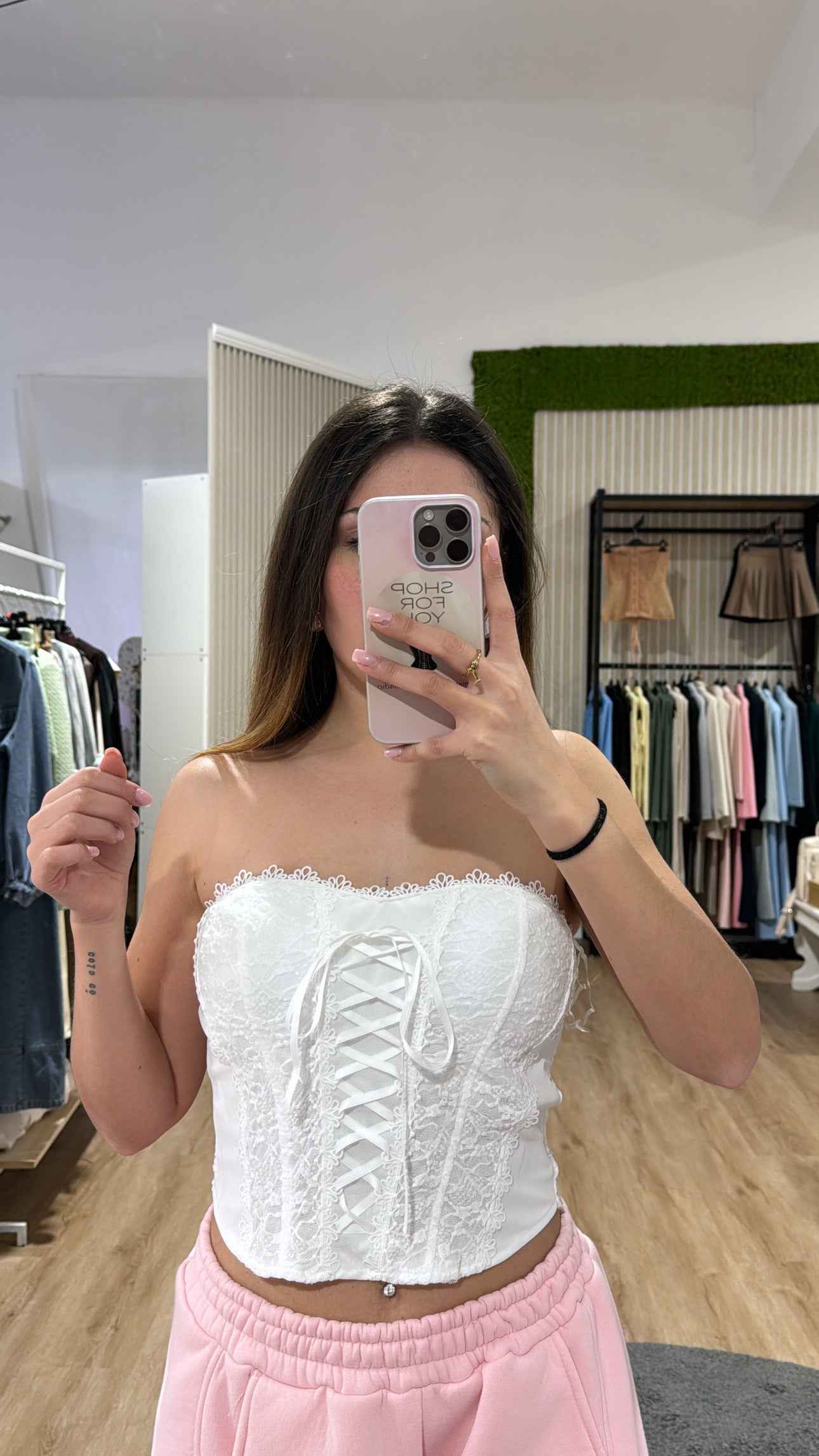 Corpetto Dayana white