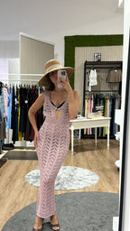 Abito copricostume Céline smanicato pink