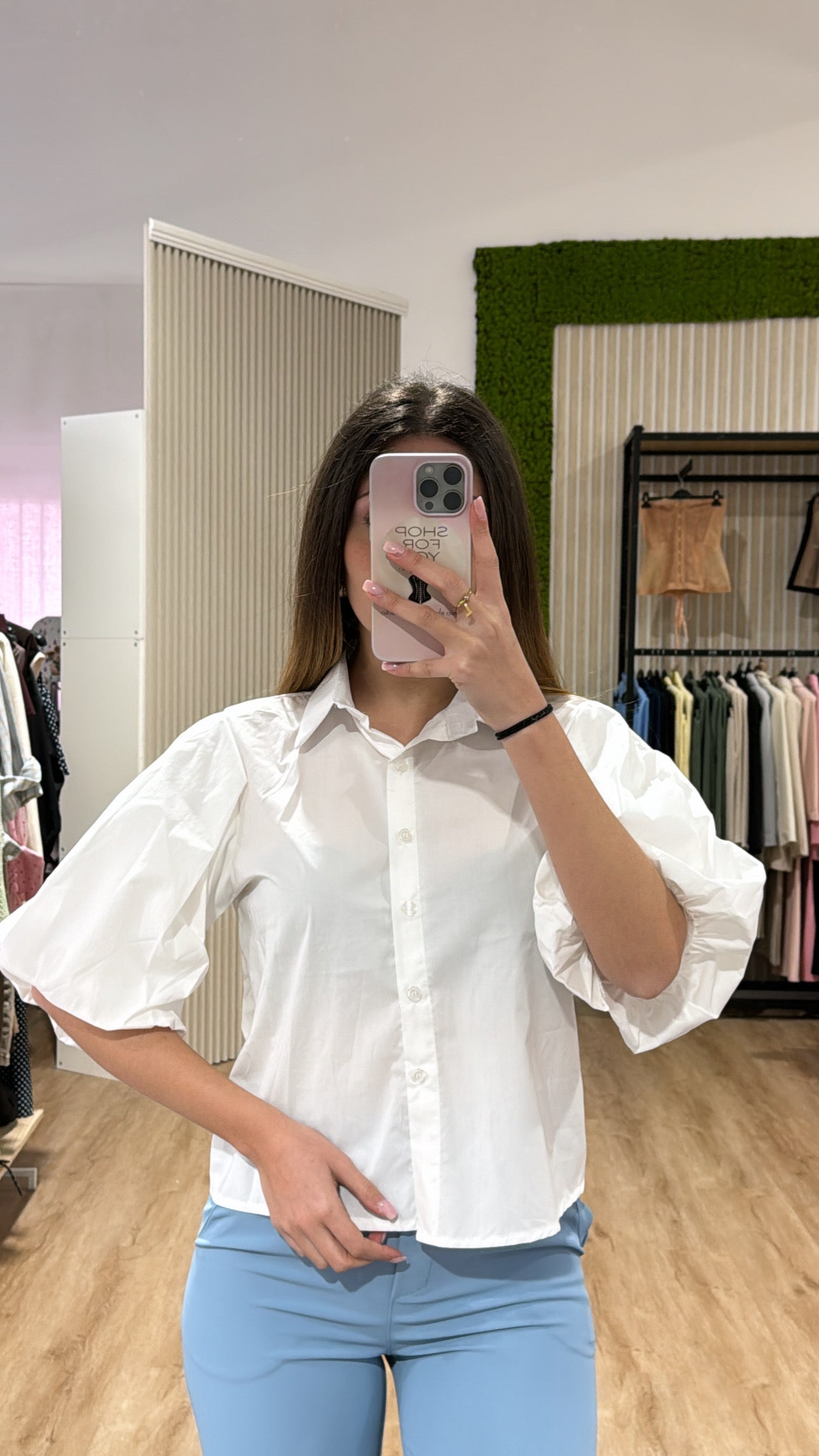 Camicia Balloon bianca