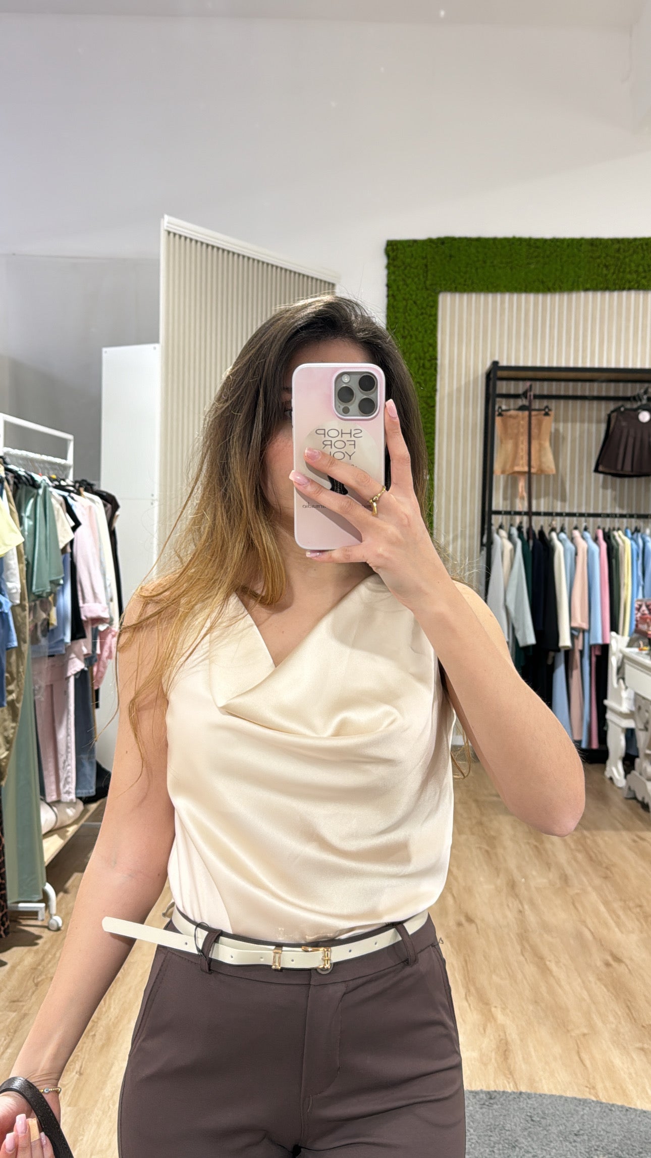 Blusa champagne