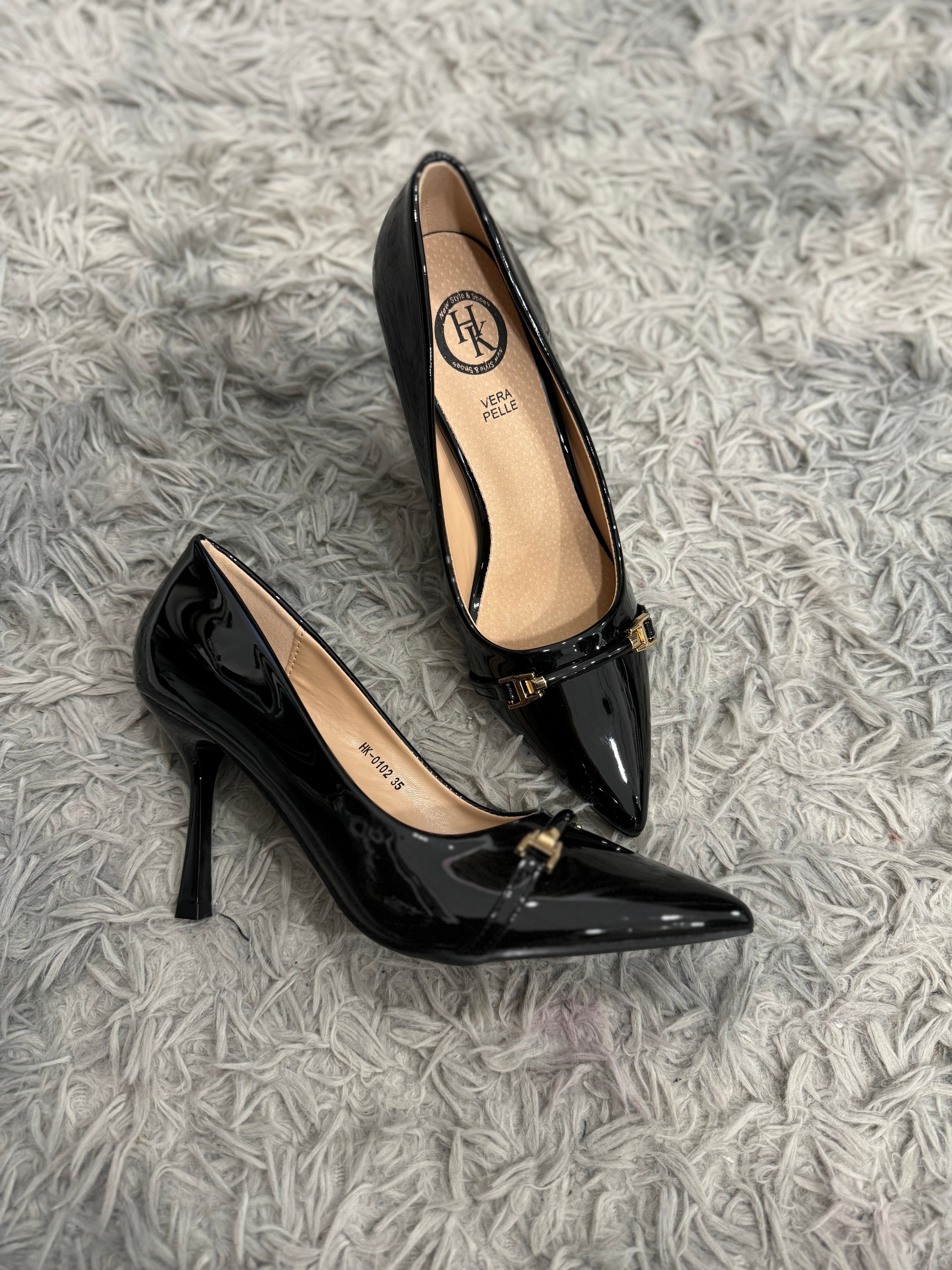 Décolleté nera lucida