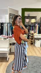 Gonna pareo ZEBRA choco