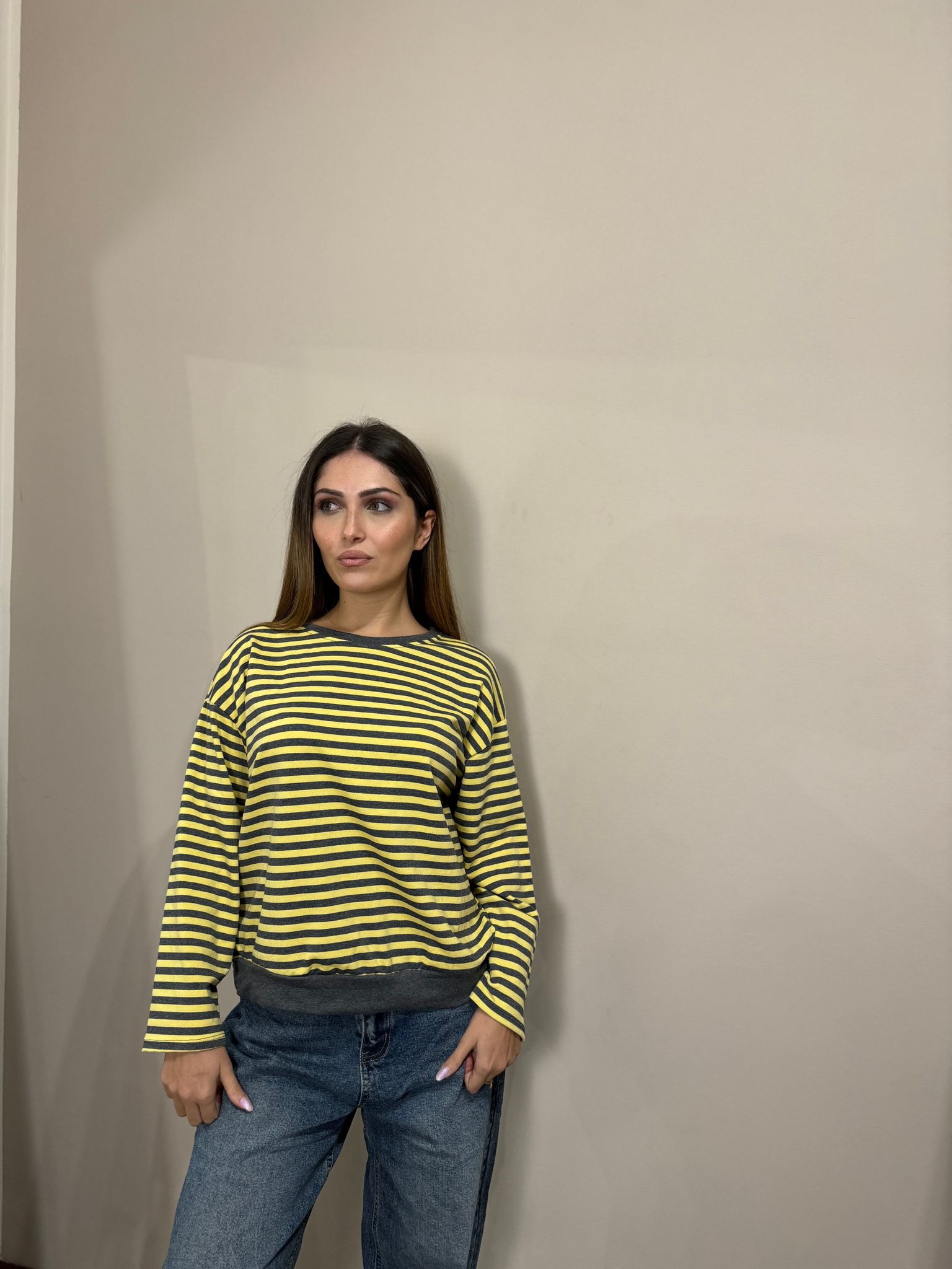 Maglia Gaia yellow/grey