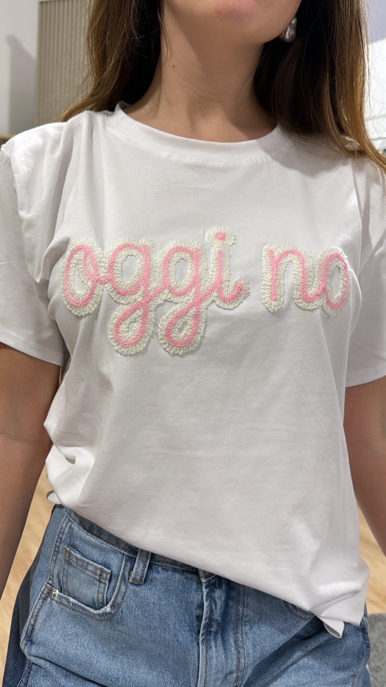 T-shirt OGGI NO pink