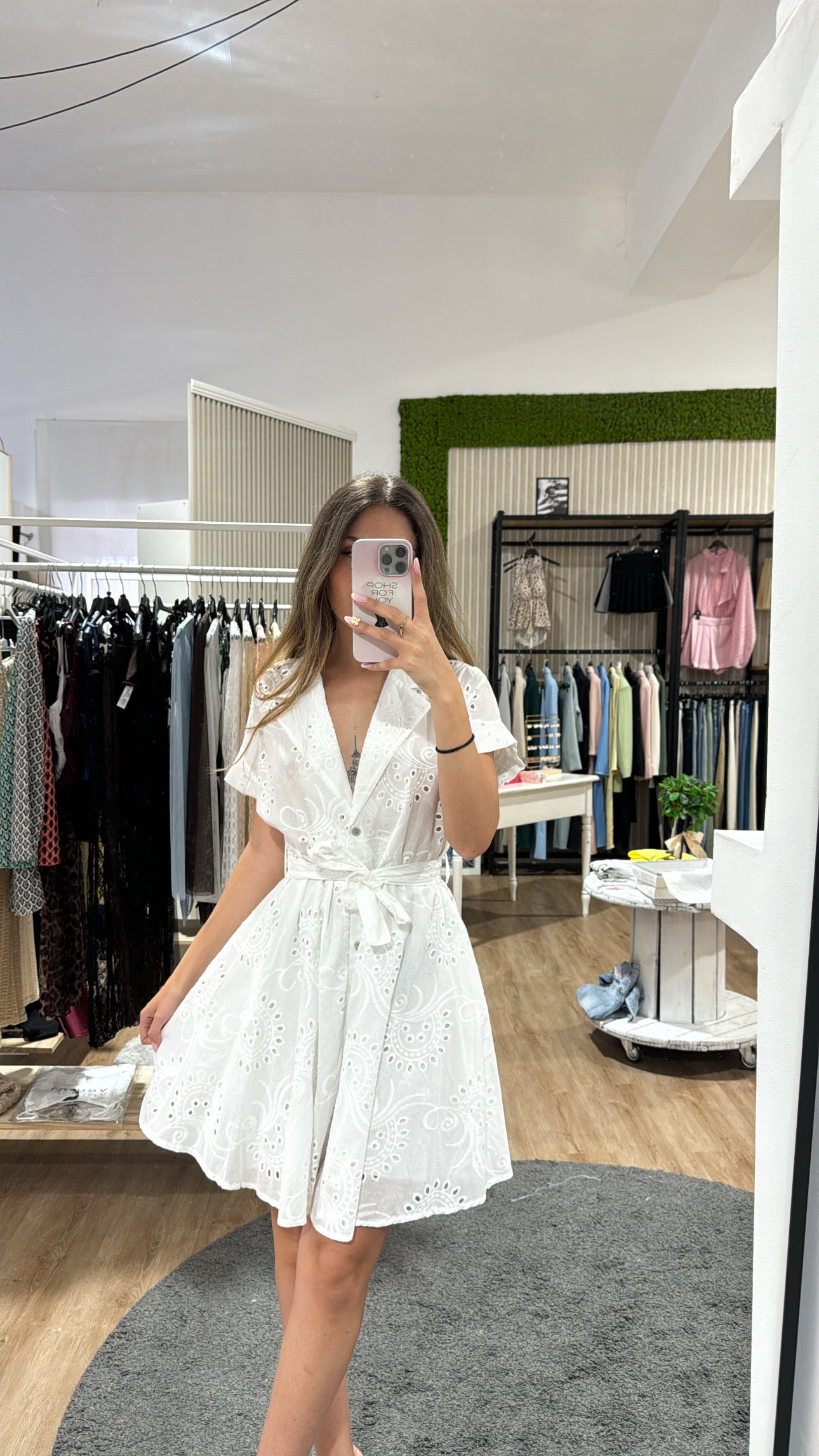 Abito Laura pizzo San gallo white