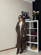 Trench ecopelle imbottito choco