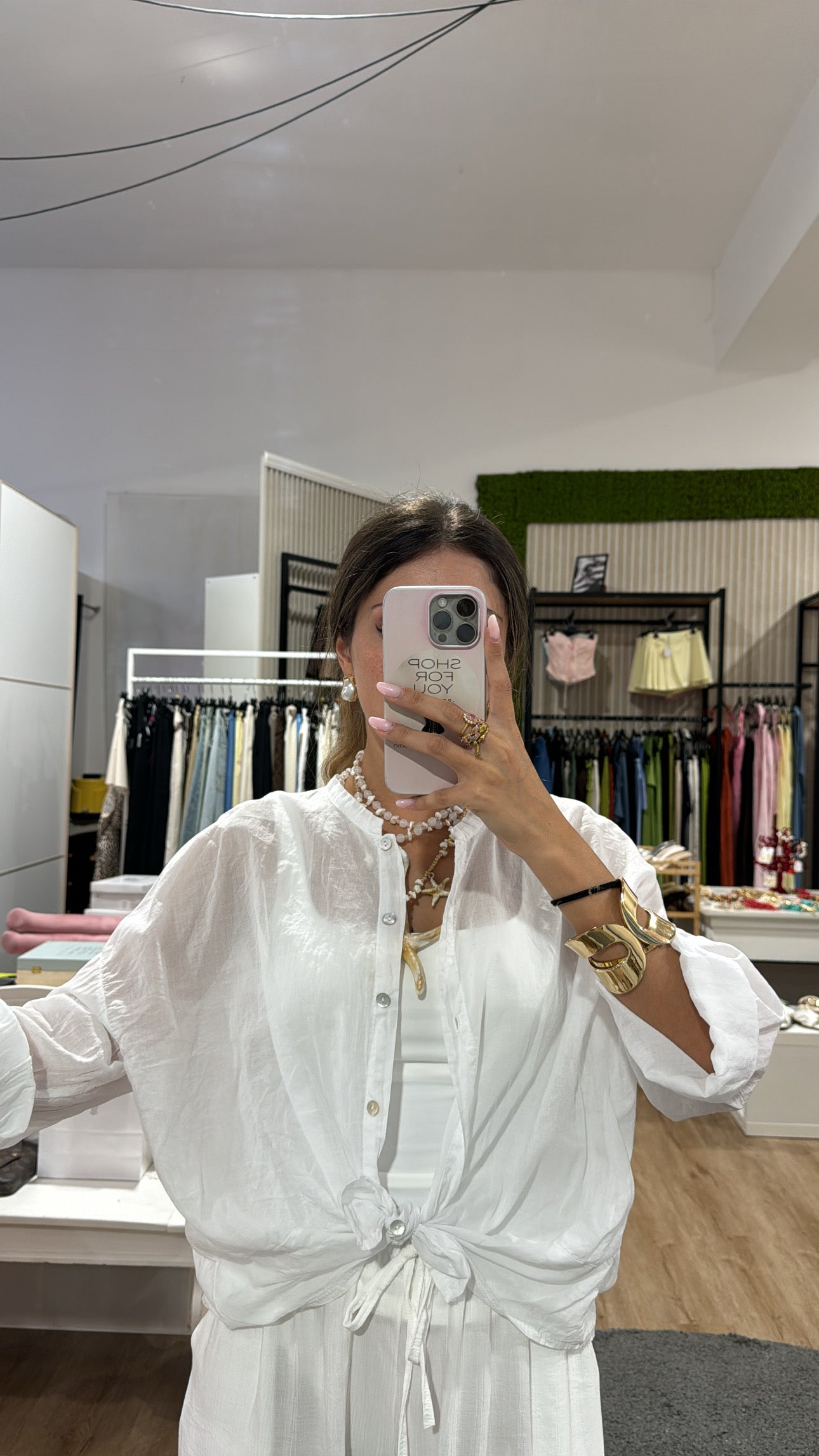Camicia 100% cotone white