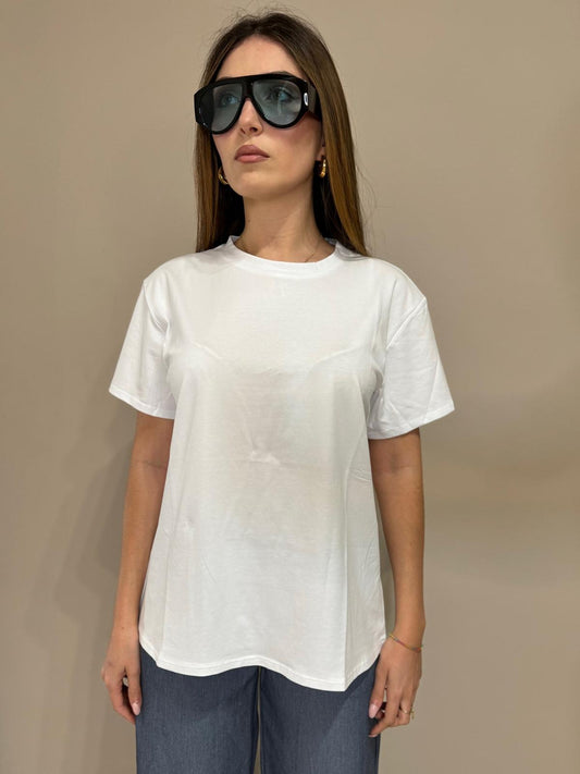 t-shirt m/c bianca