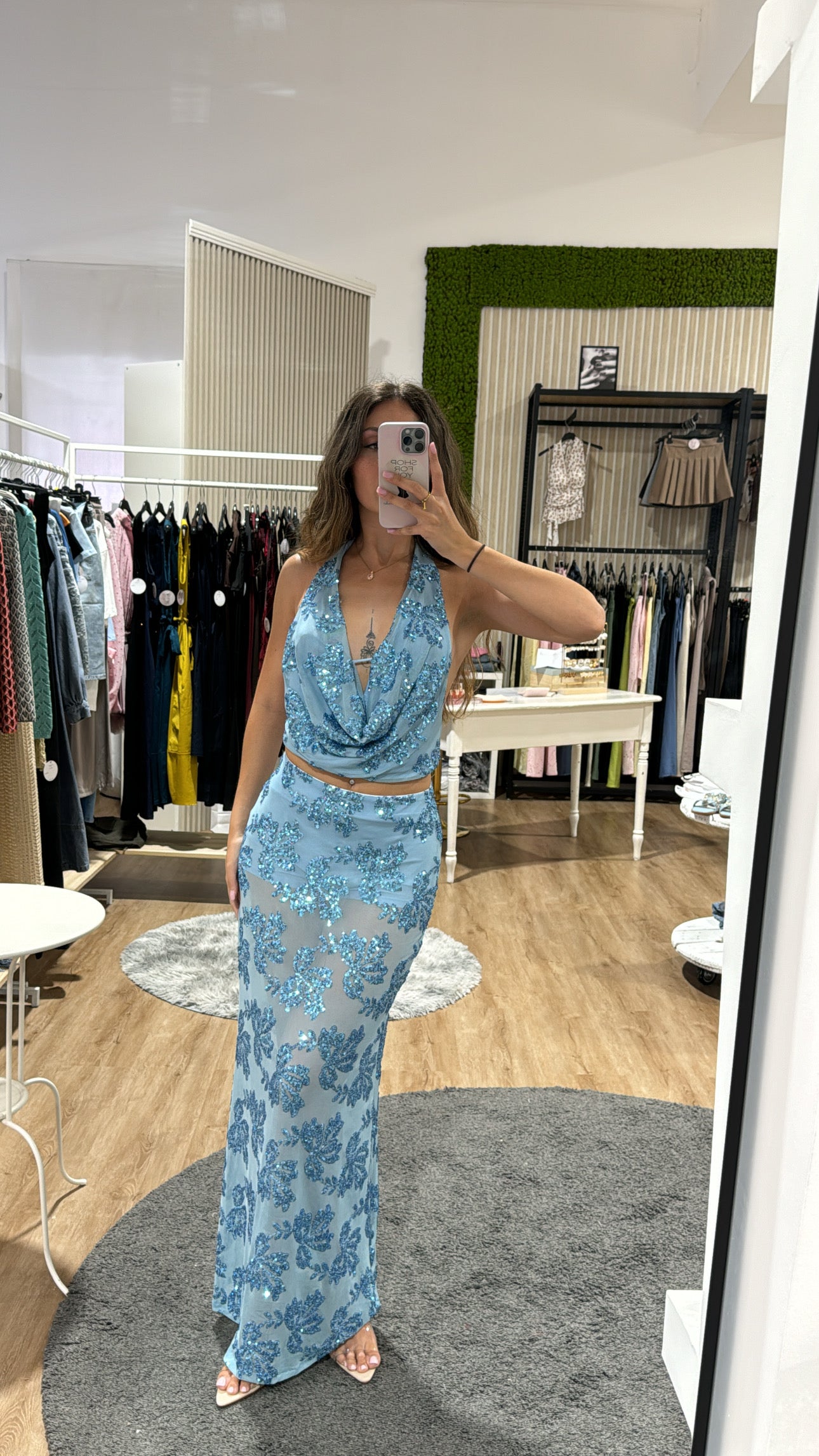 Coordinato Vanessa azzurro