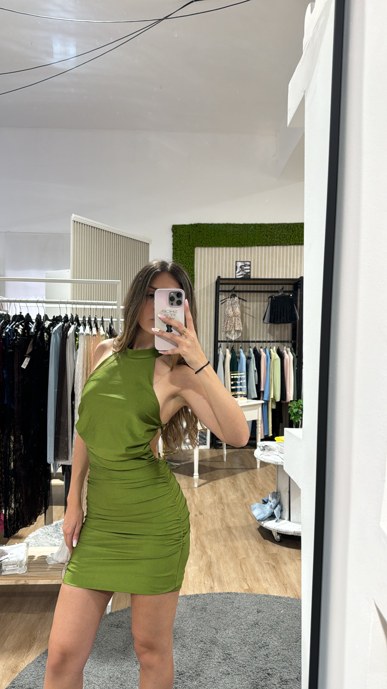 Abito Sandy Corto verde acido