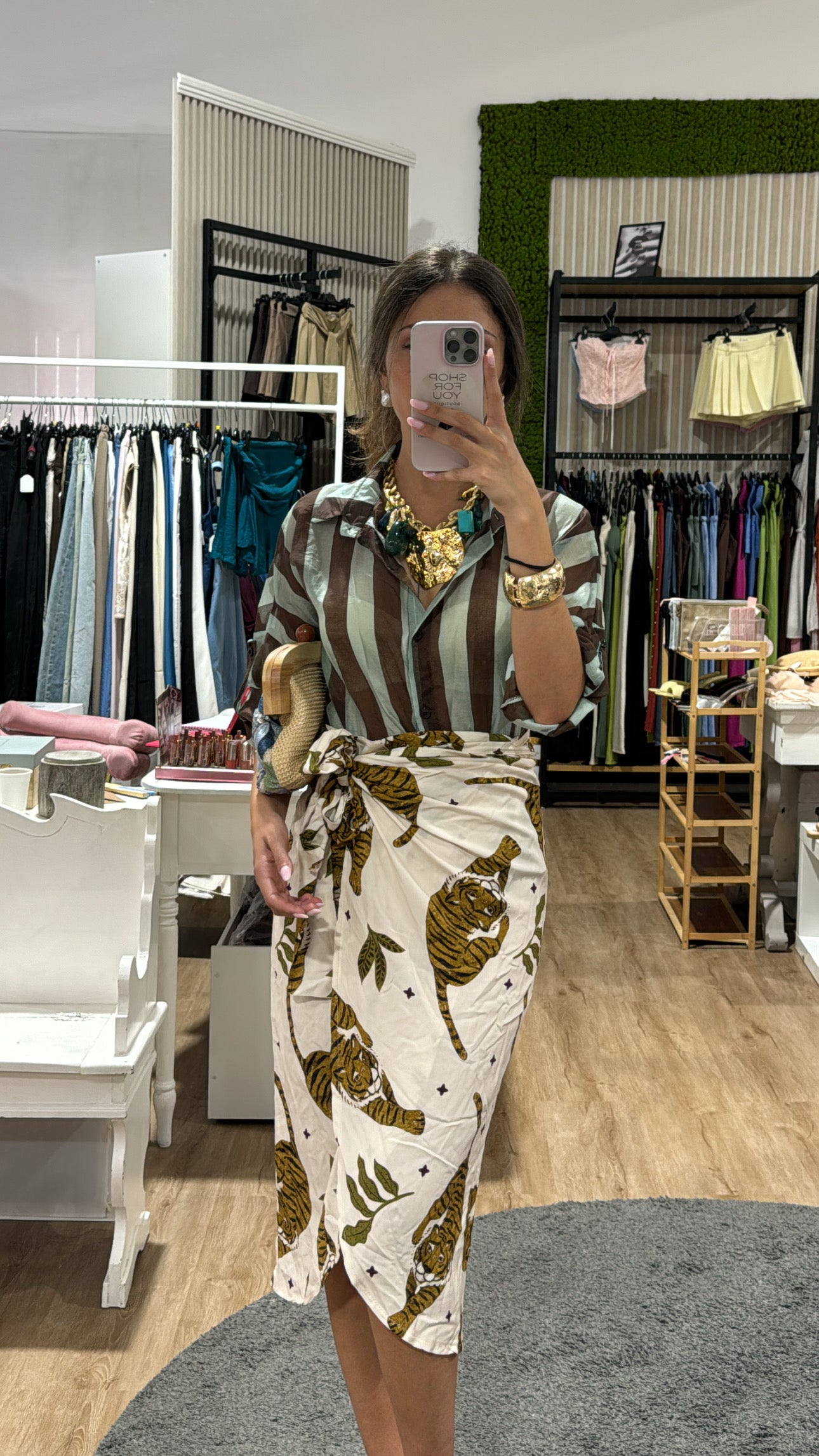 Gonna pareo TIGRI beige