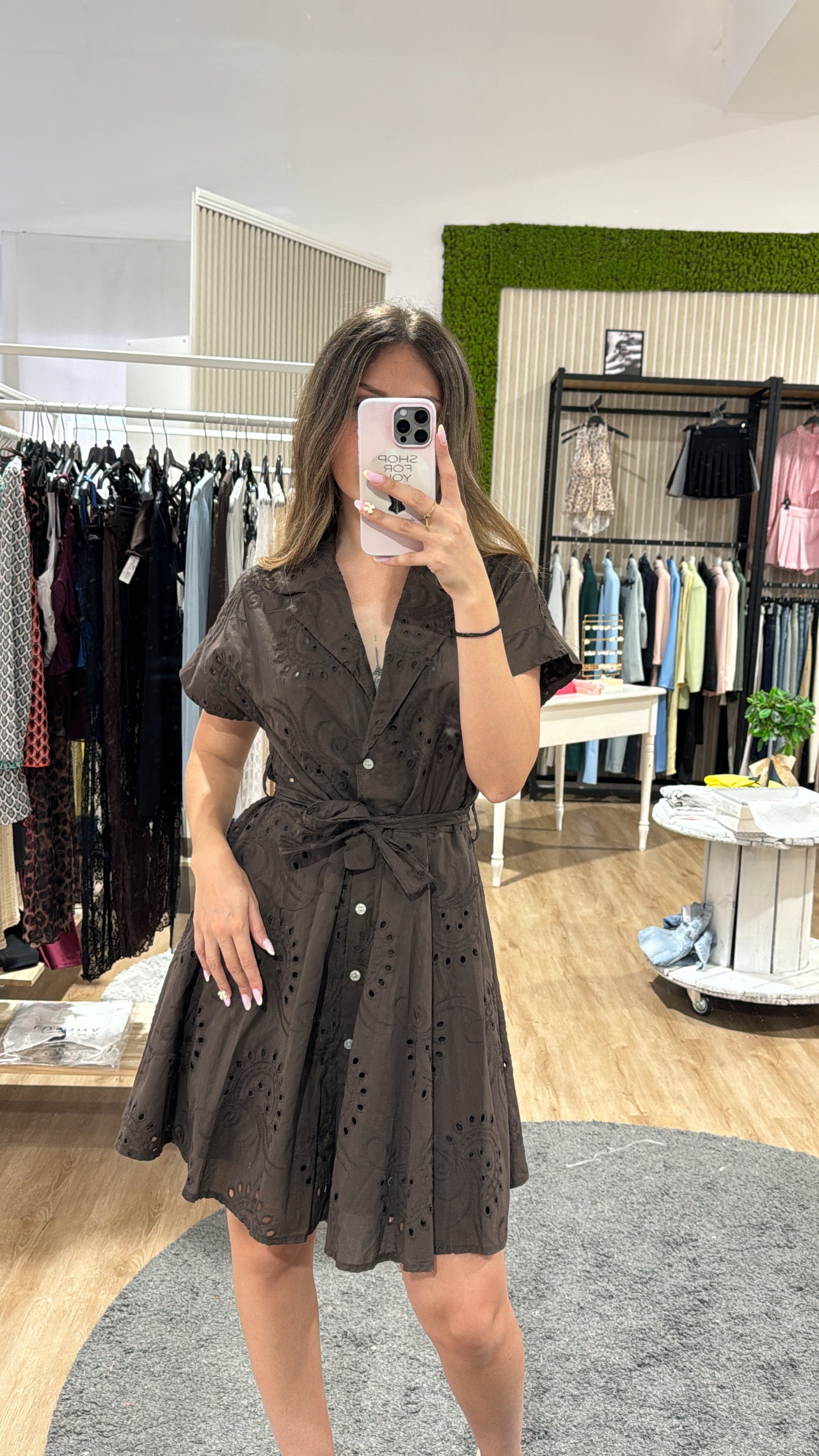 Abito Laura pizzo San gallo choco