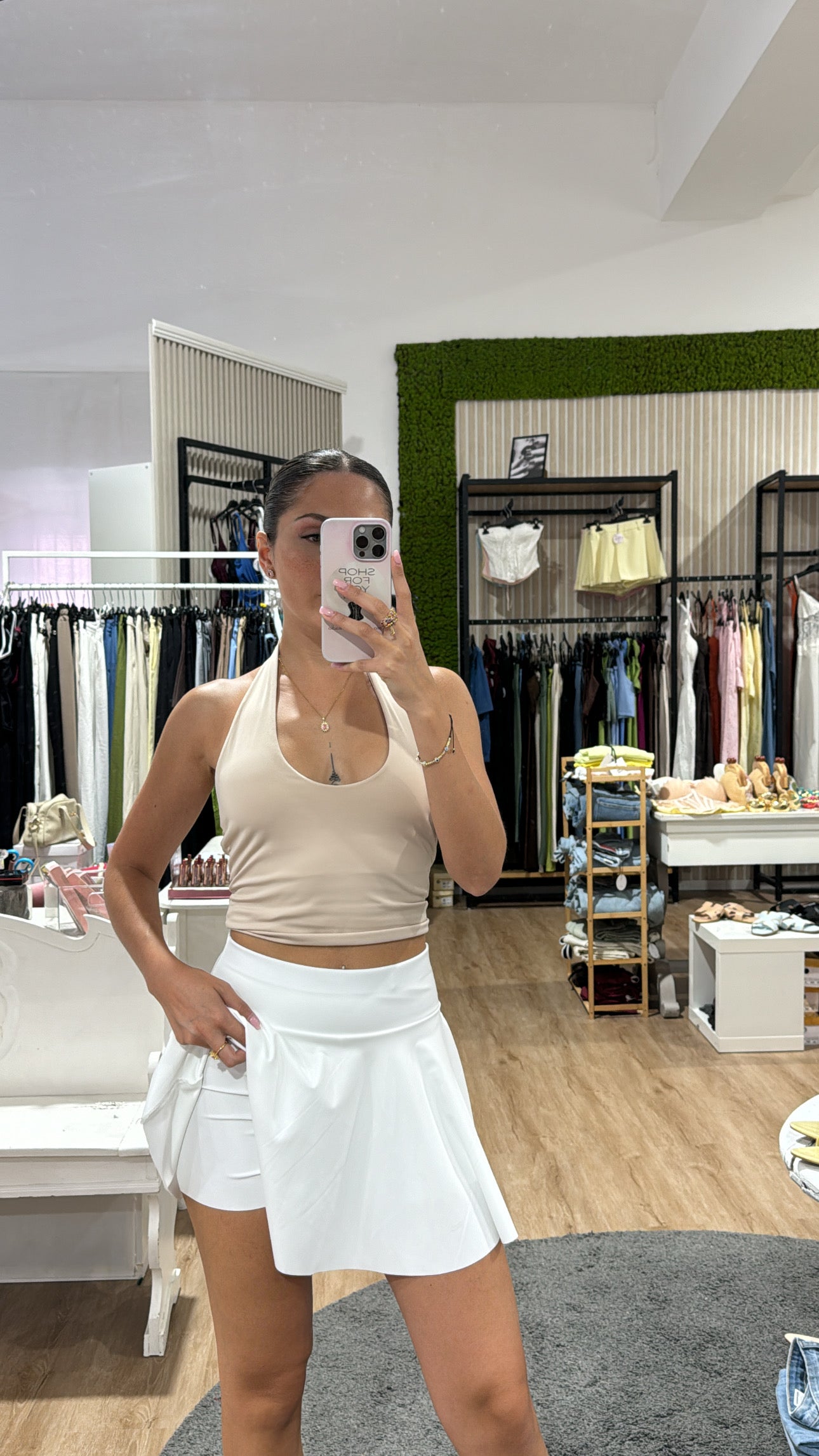 GONNA CON PANTALONCINO WHITE