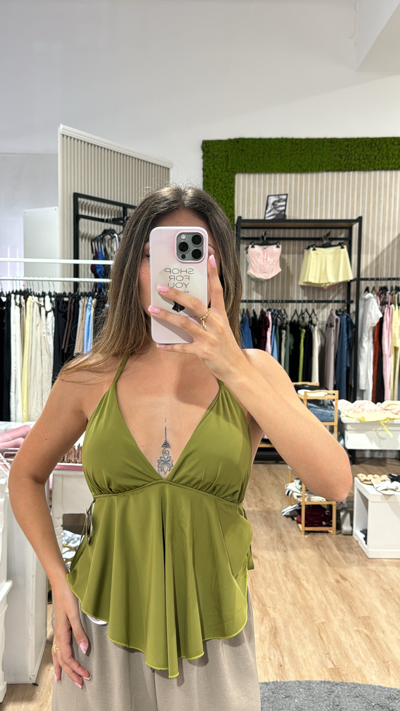 Top Sole verde