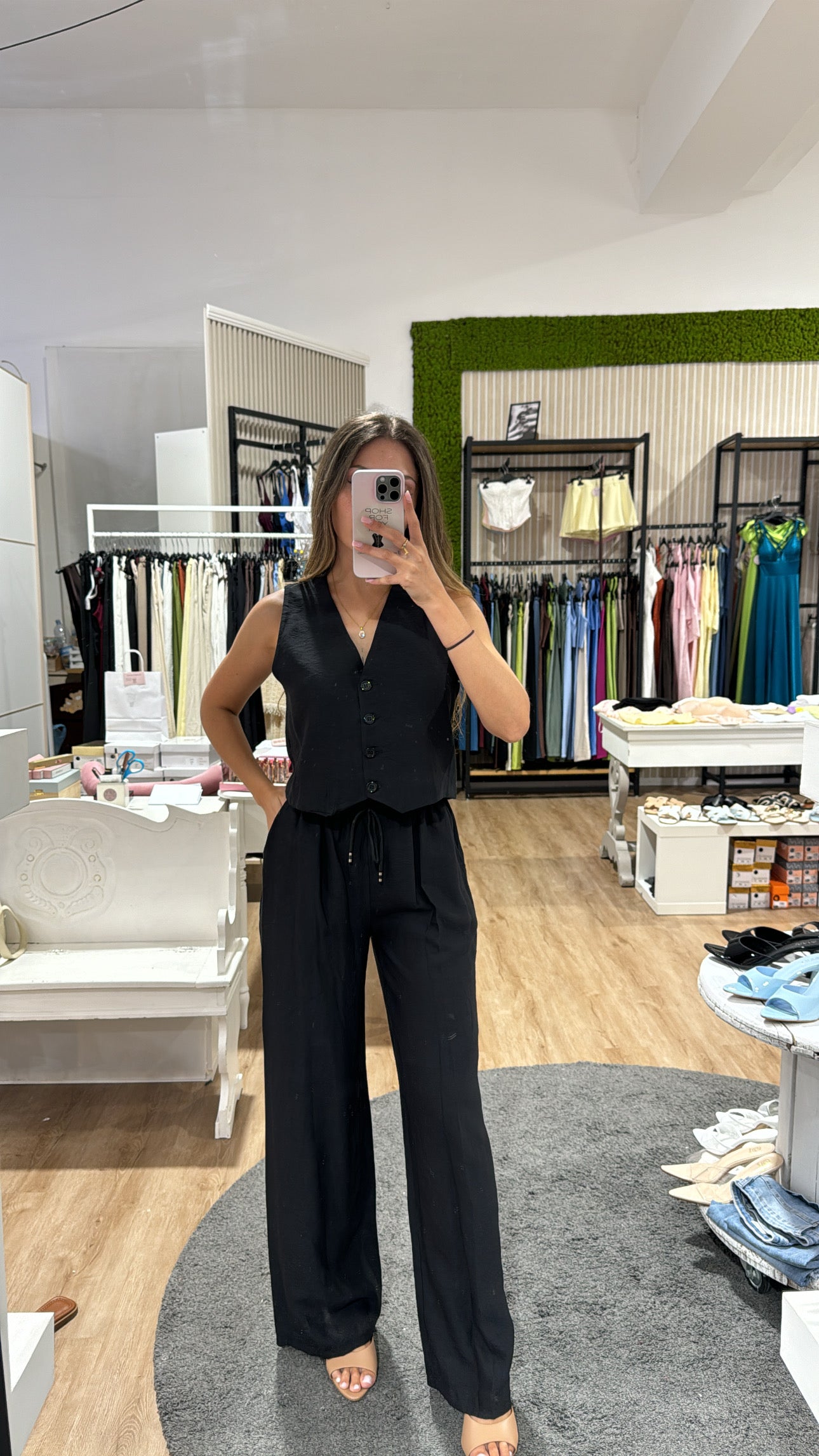 Coordinato Gilet black