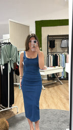 Abito midi denim