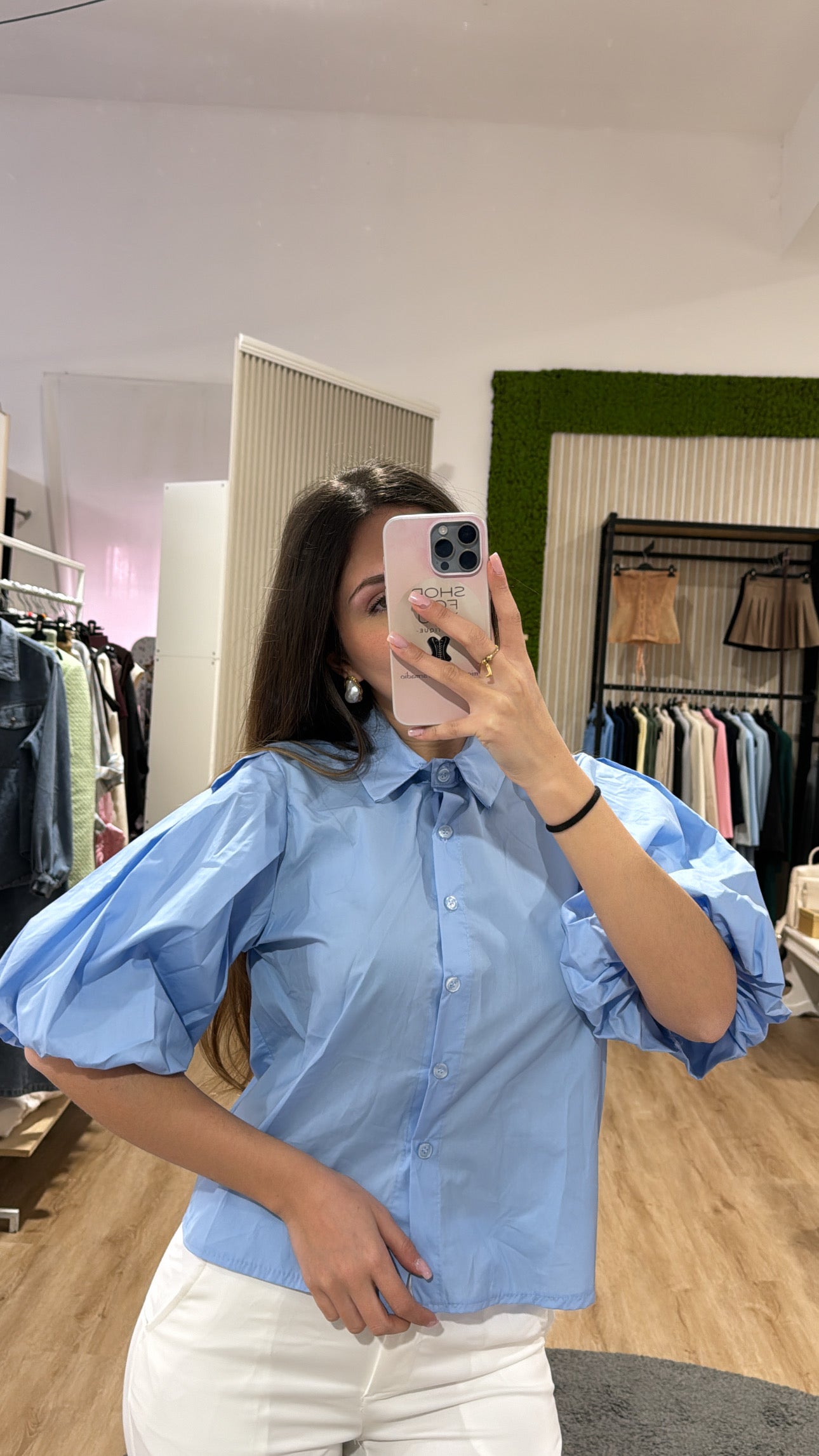 Camicia Balloon azzurra