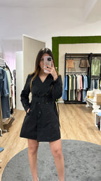 Trench midi black