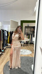 Abito/copricostume Ariel rosa gold