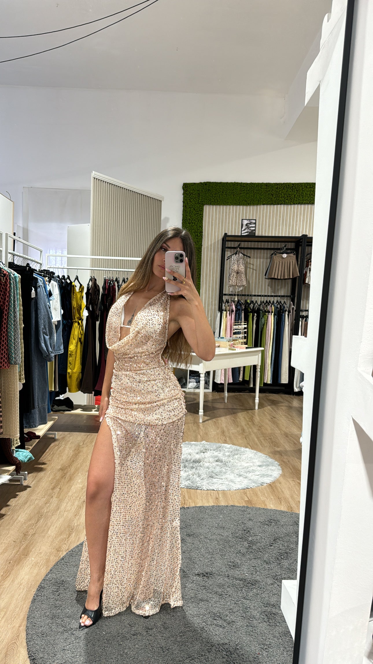 Abito/copricostume Ariel rosa gold