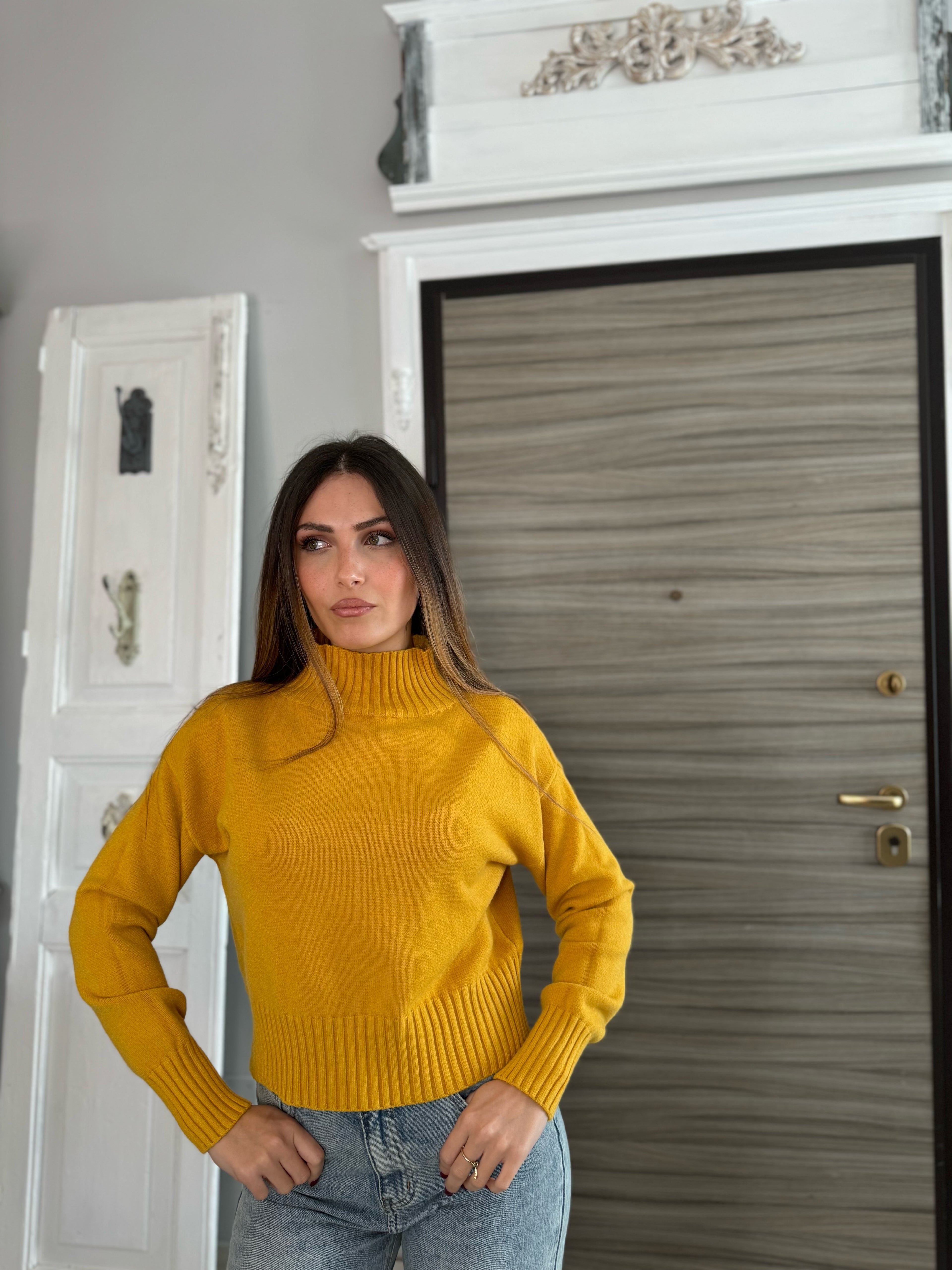 Maglione Loide senape