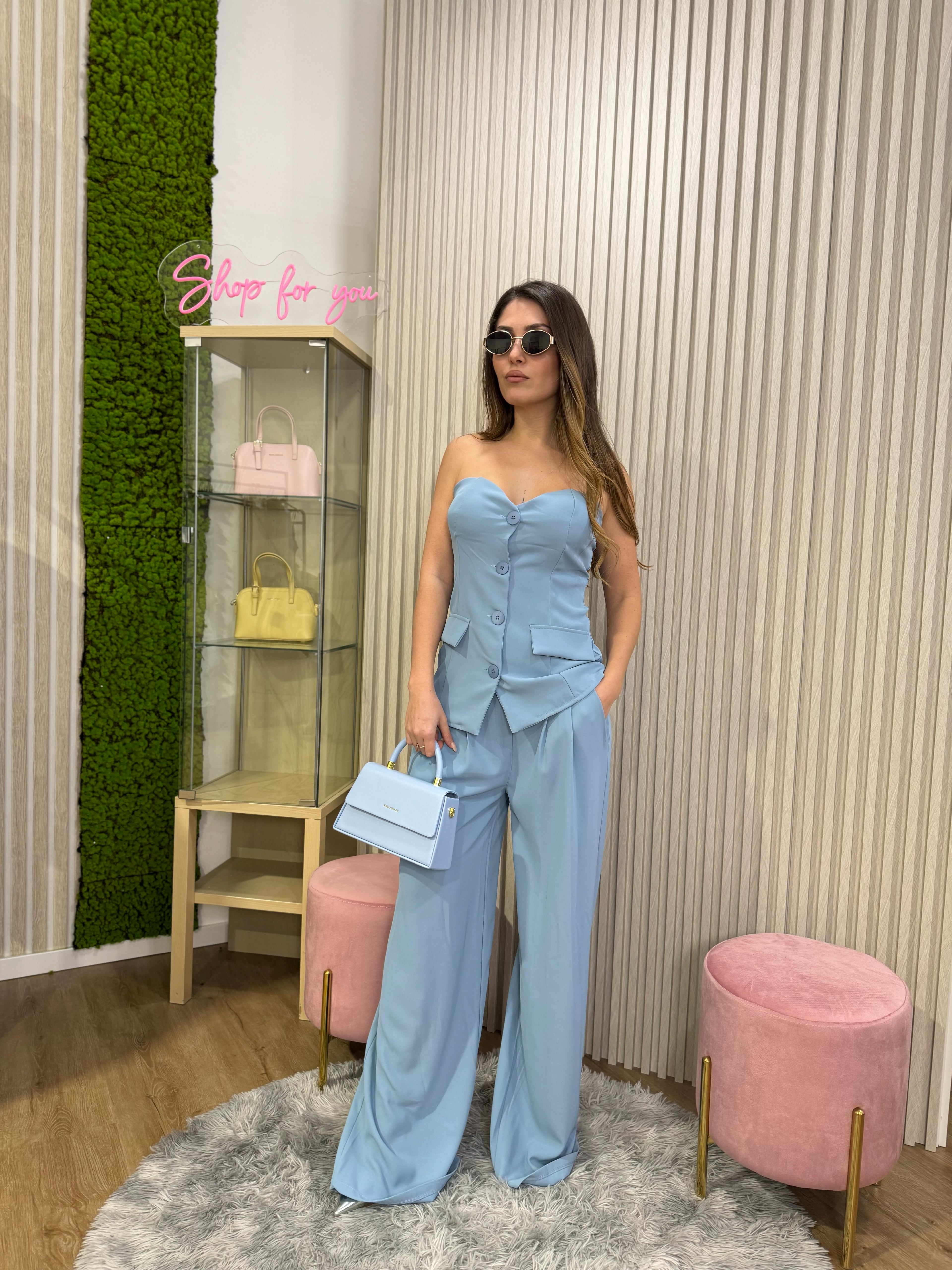 Coordinato Sophie azzurro