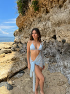 Bikini + copricostume Partenope azzurro
