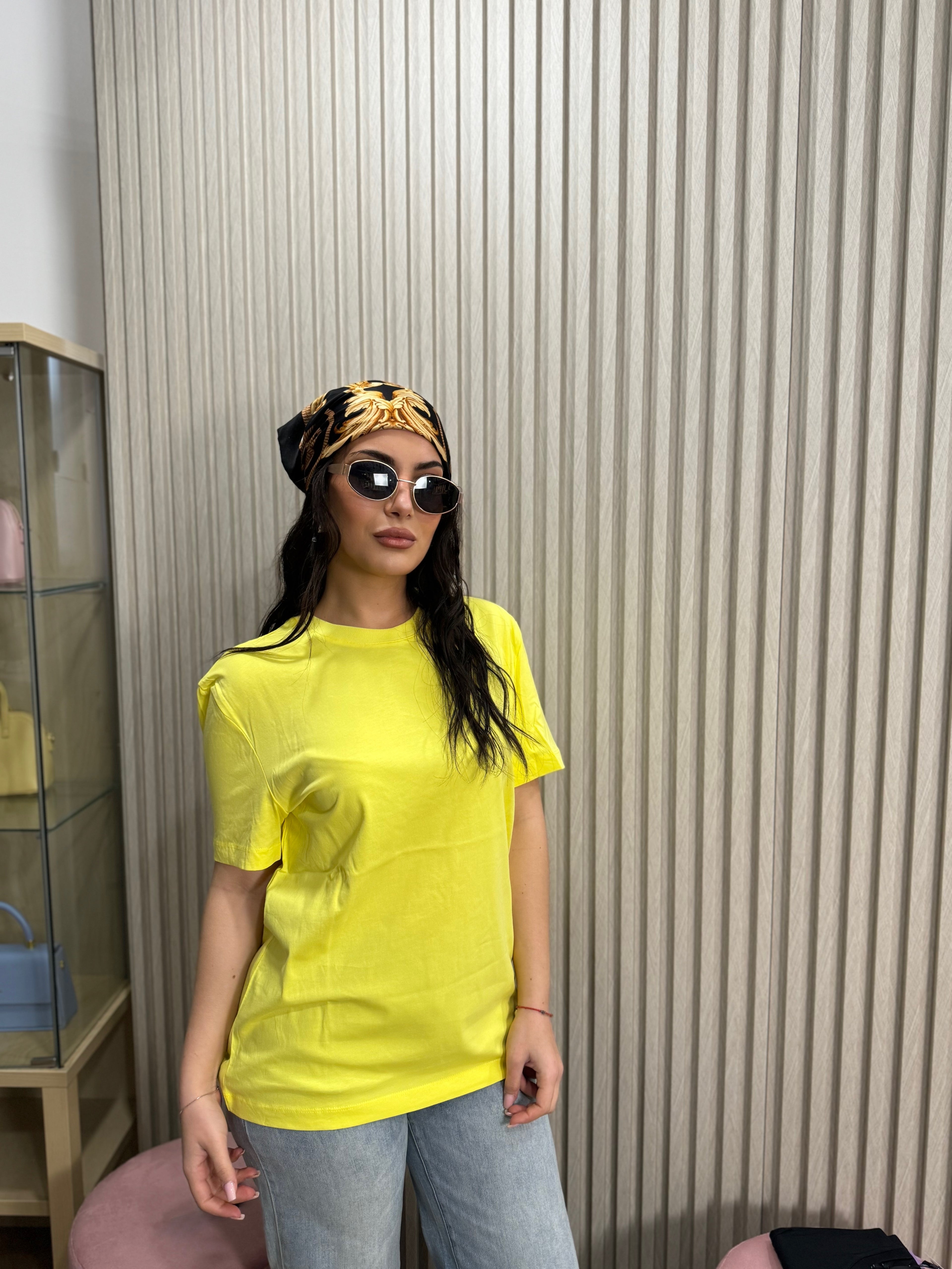 T-shirt manica corta Lumina gialla