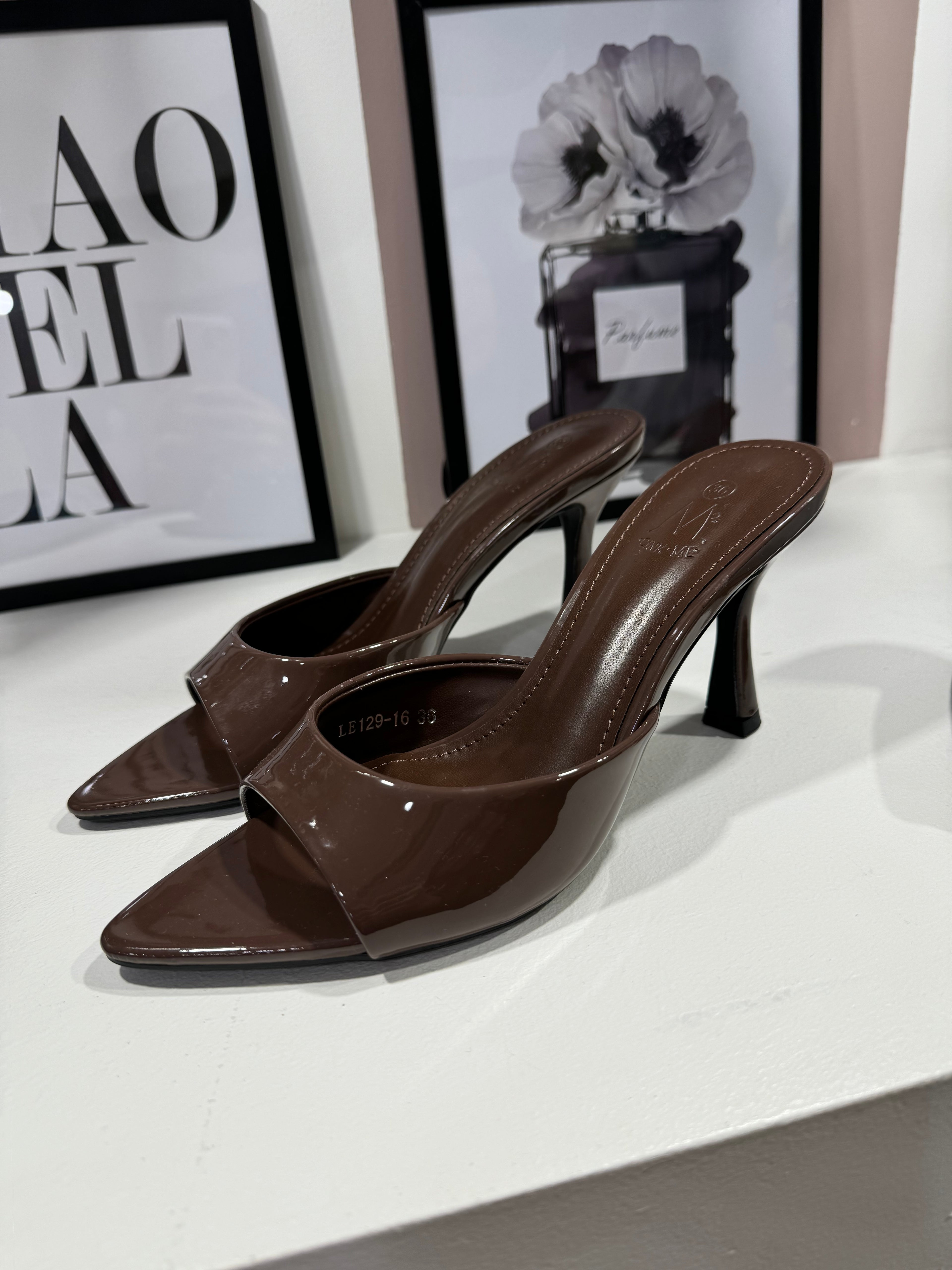 Ciabattina tacco Lorely choco