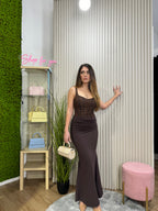 Abito Jolie lungo choco