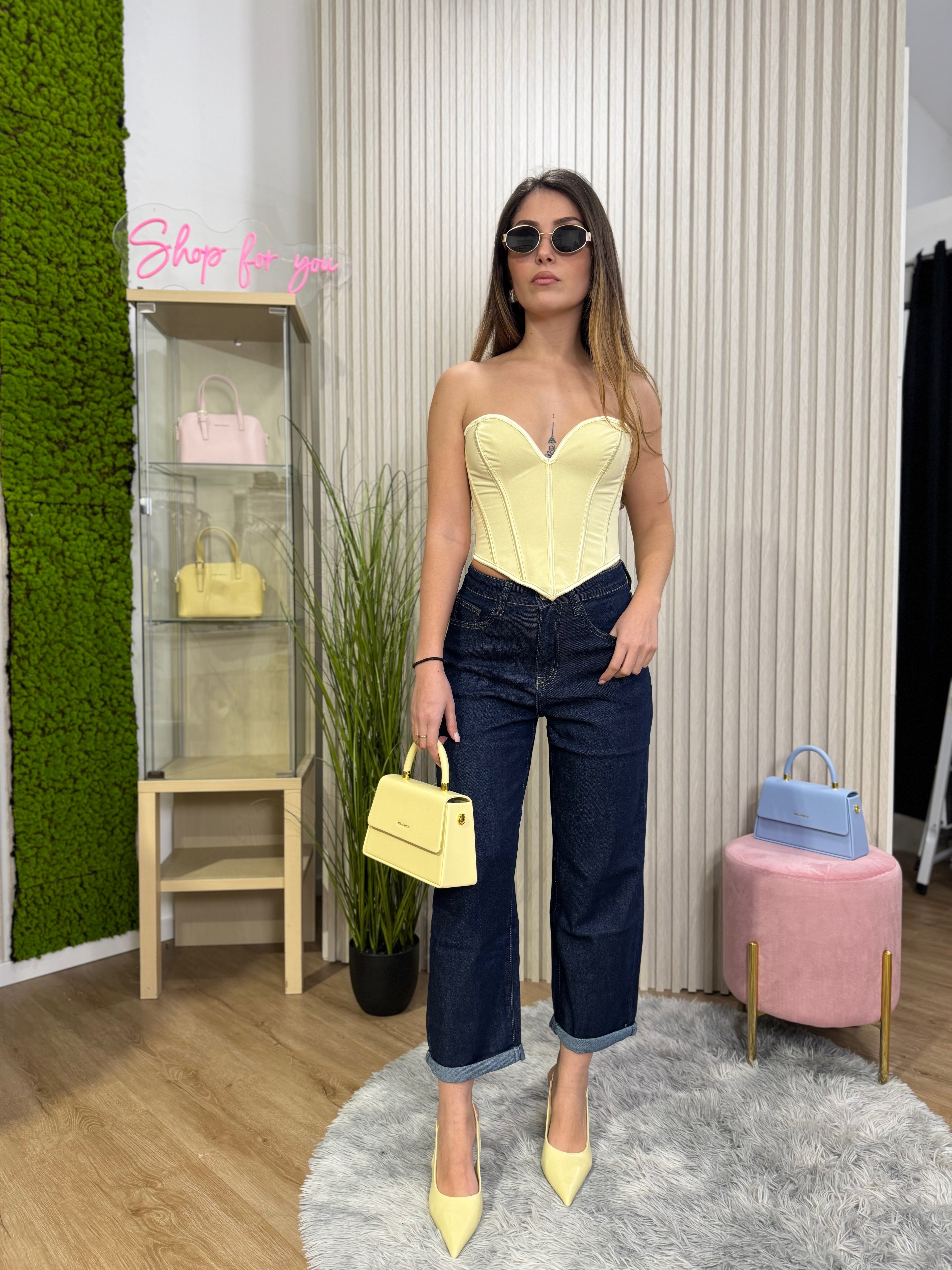 Jeans Mom fit dark wash