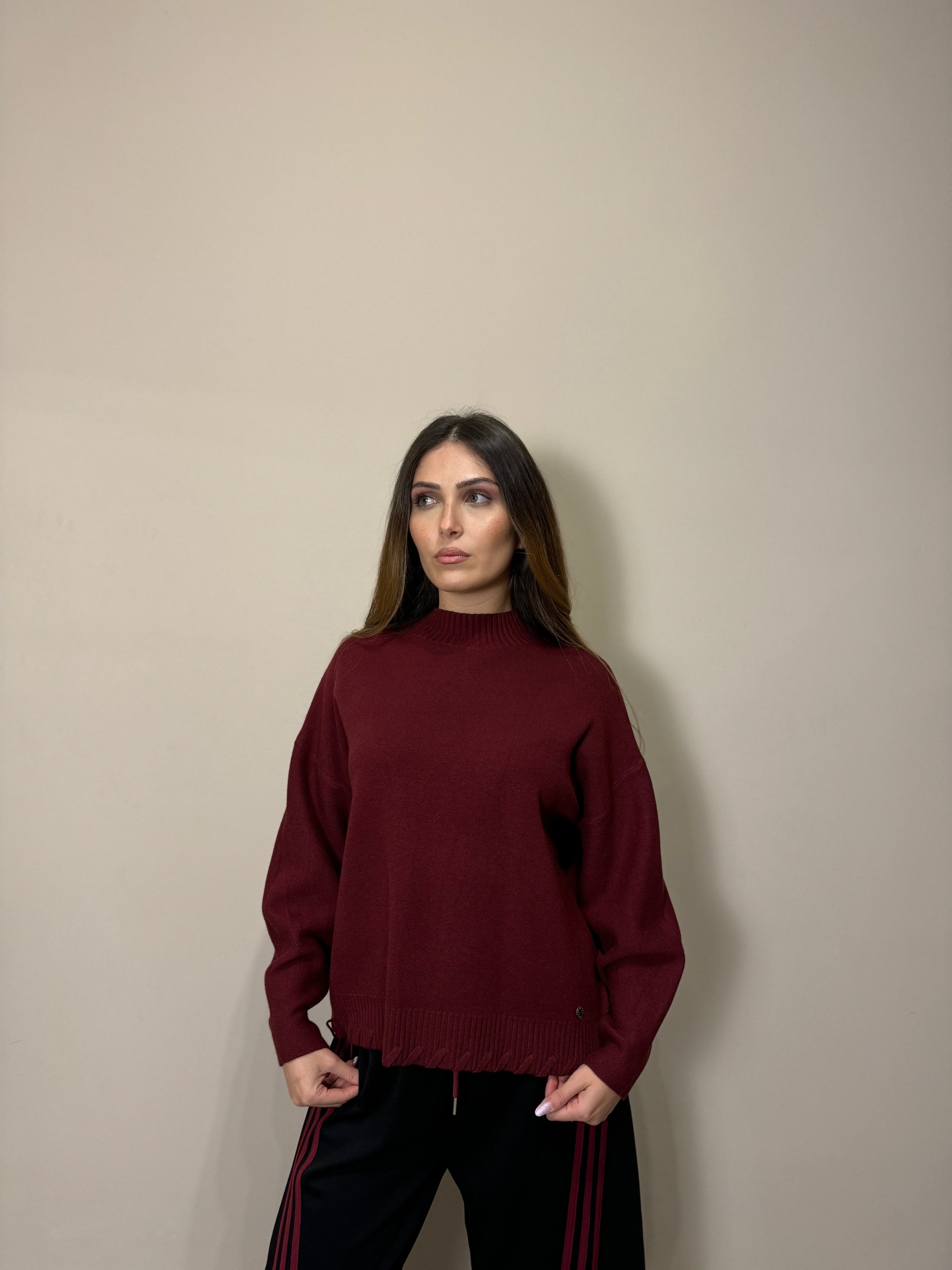 Maglione Elsa bordeaux