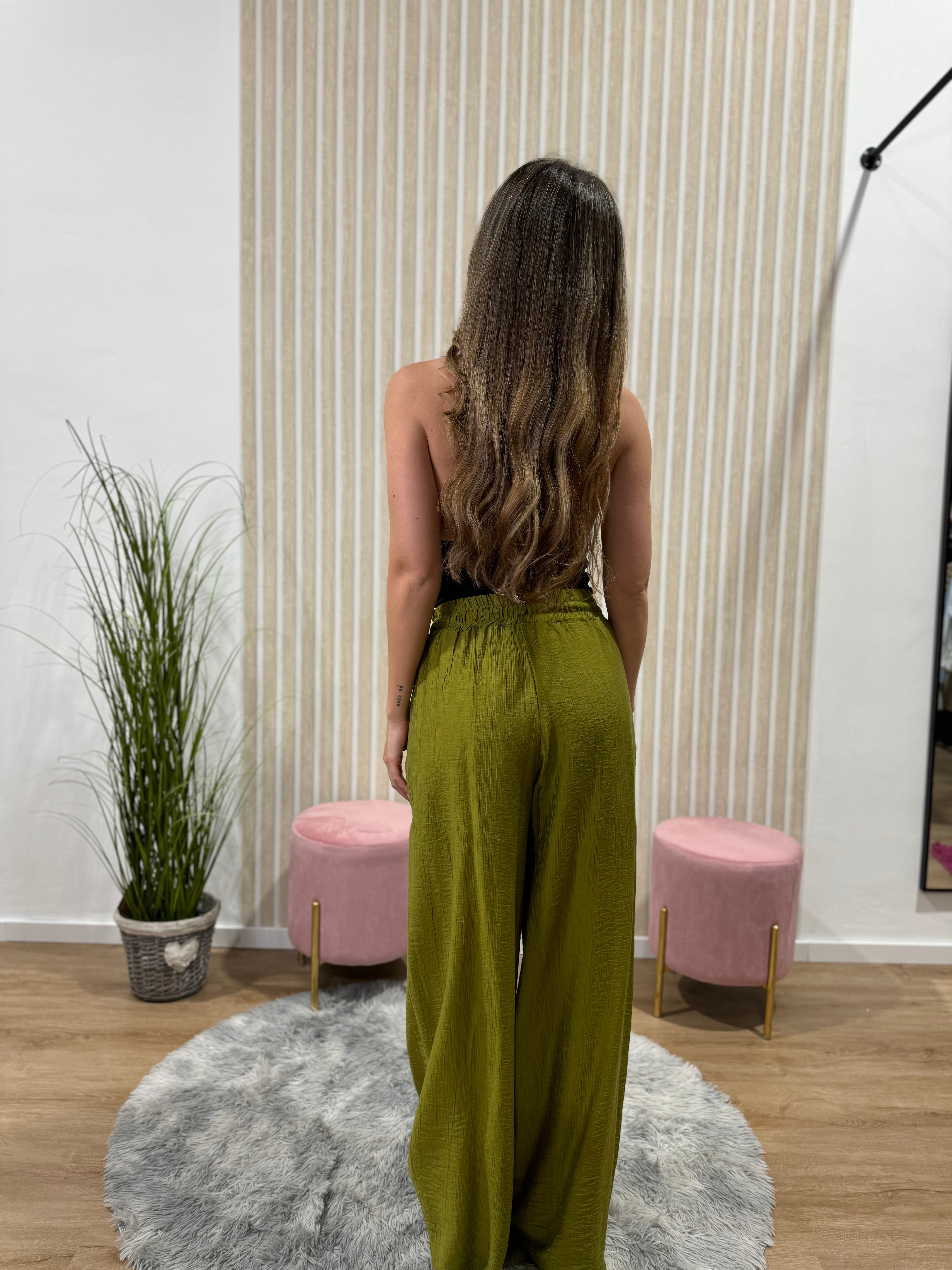 Pantalone Clelia lime
