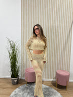 Coordinato traforato Coconut oro