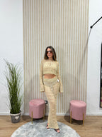 Coordinato traforato Coconut oro
