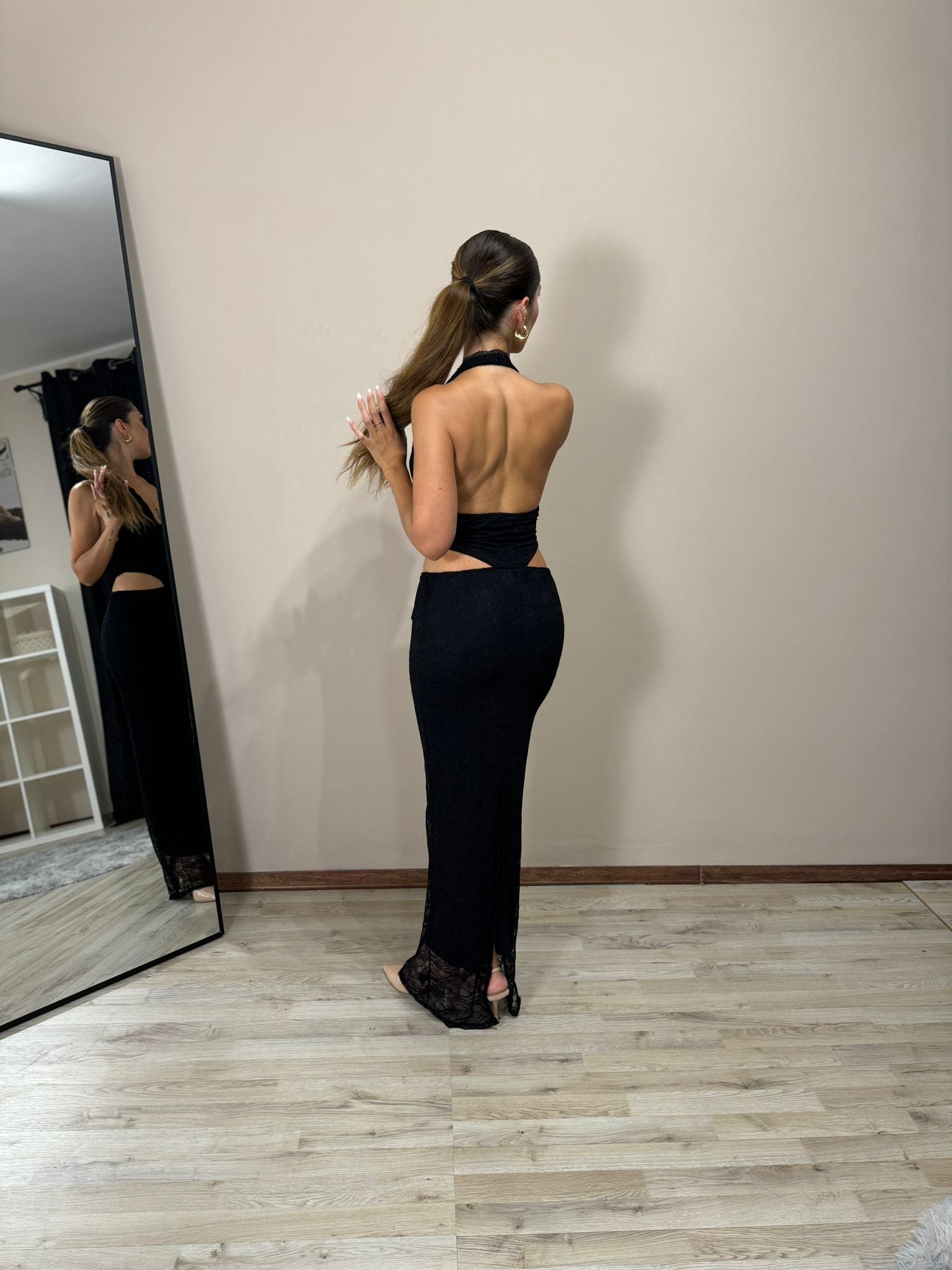 Abito Sasha pizzo nero